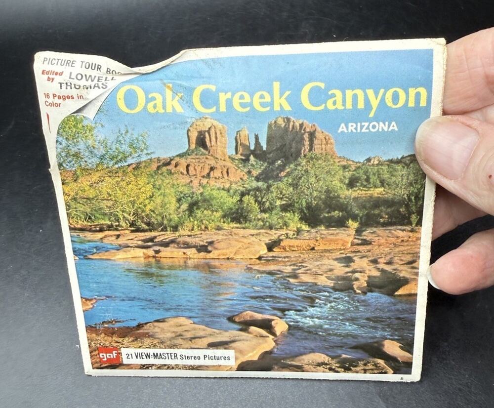 Oak Creek Canyon Arizona 1960's GAF View-Master Packet A-364 Complete Set